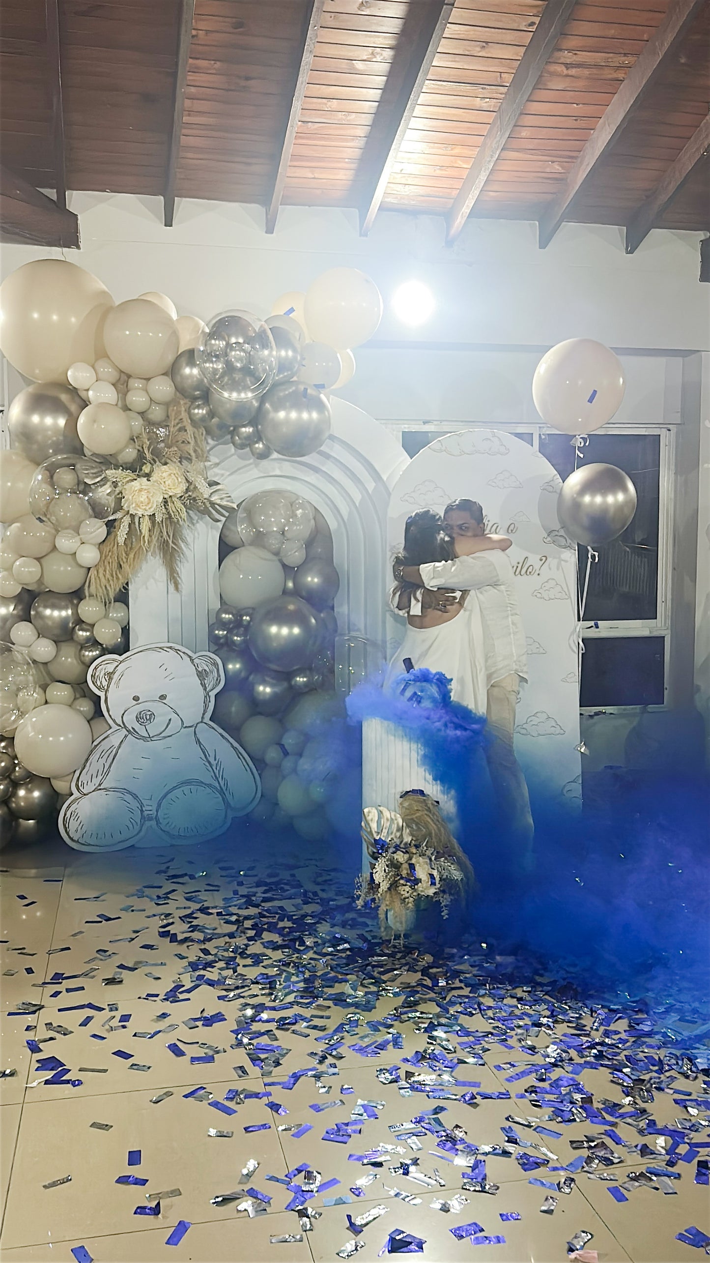 Gender reveal boho – Thème ourson