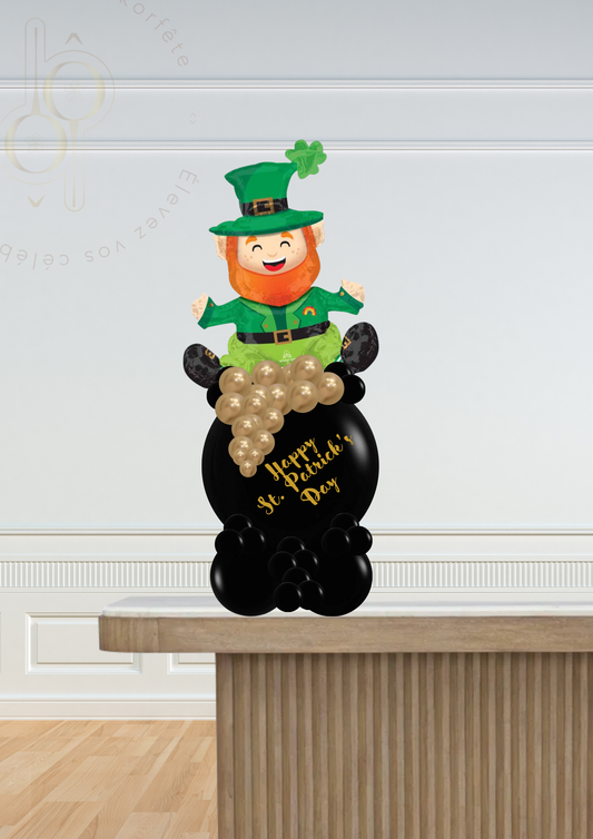 Arrangement de ballons table St. Patrick