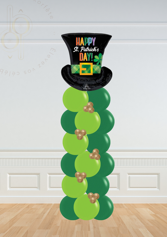 Colonne de ballons classique St. Patrick