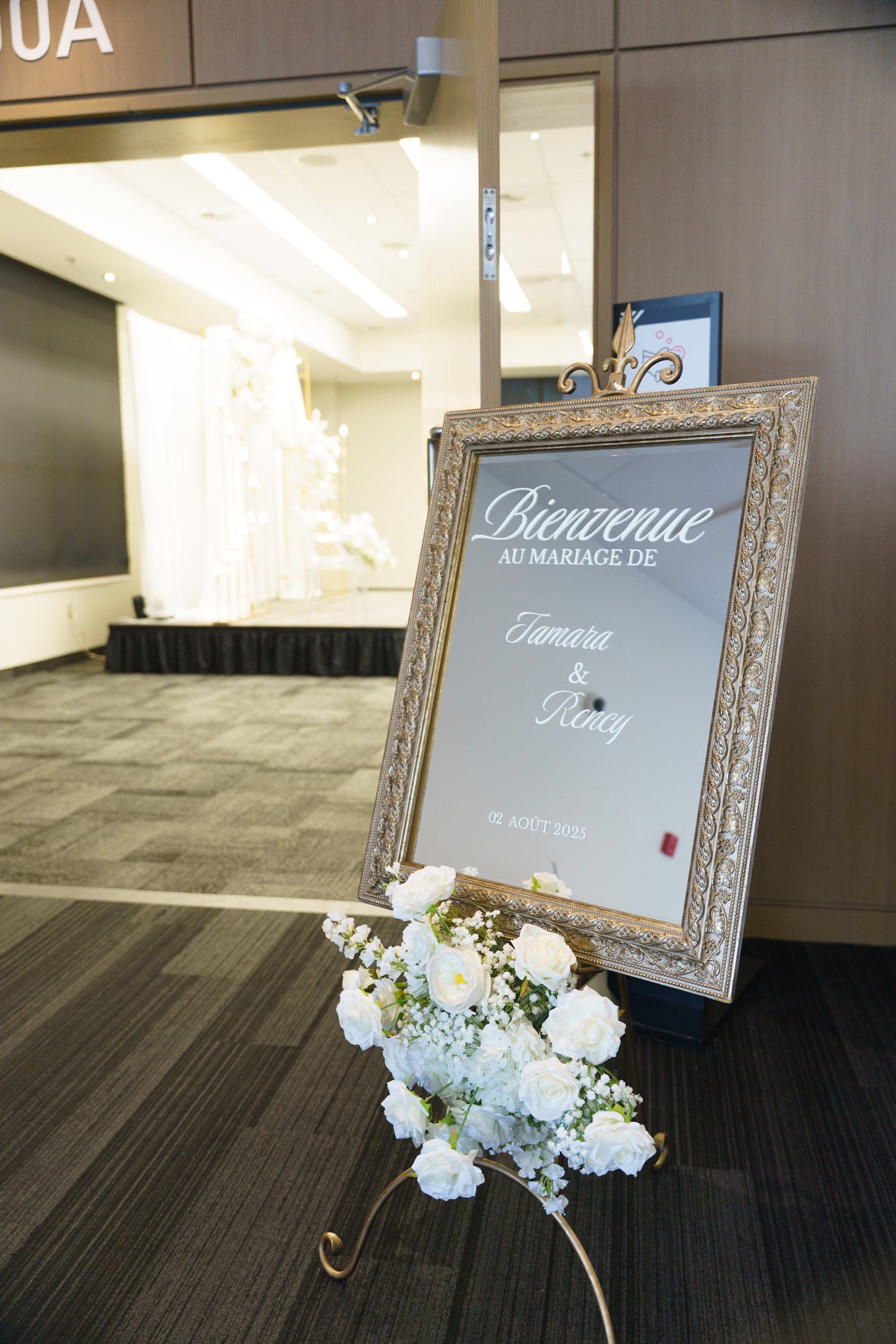 Mariage blanc et or - Tamara & Rency