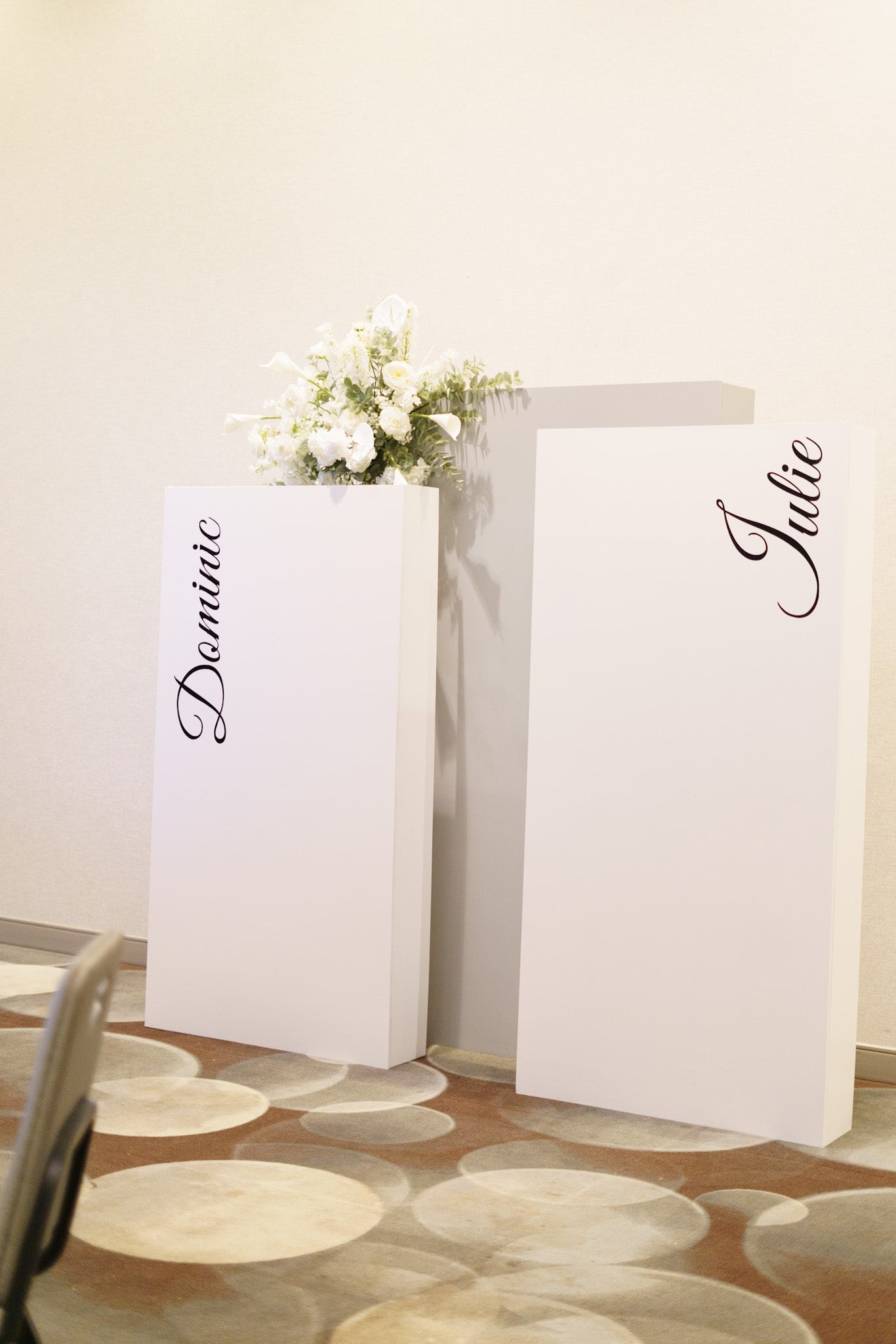 Mariage blanc chic et épuré - Dominic & Julie