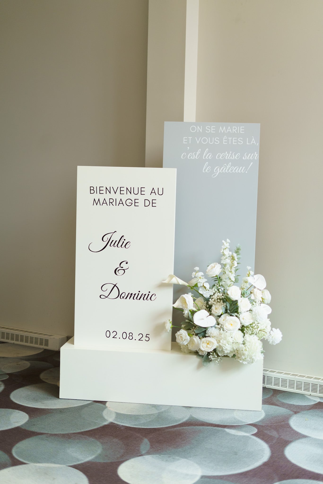 Mariage blanc chic et épuré - Dominic & Julie