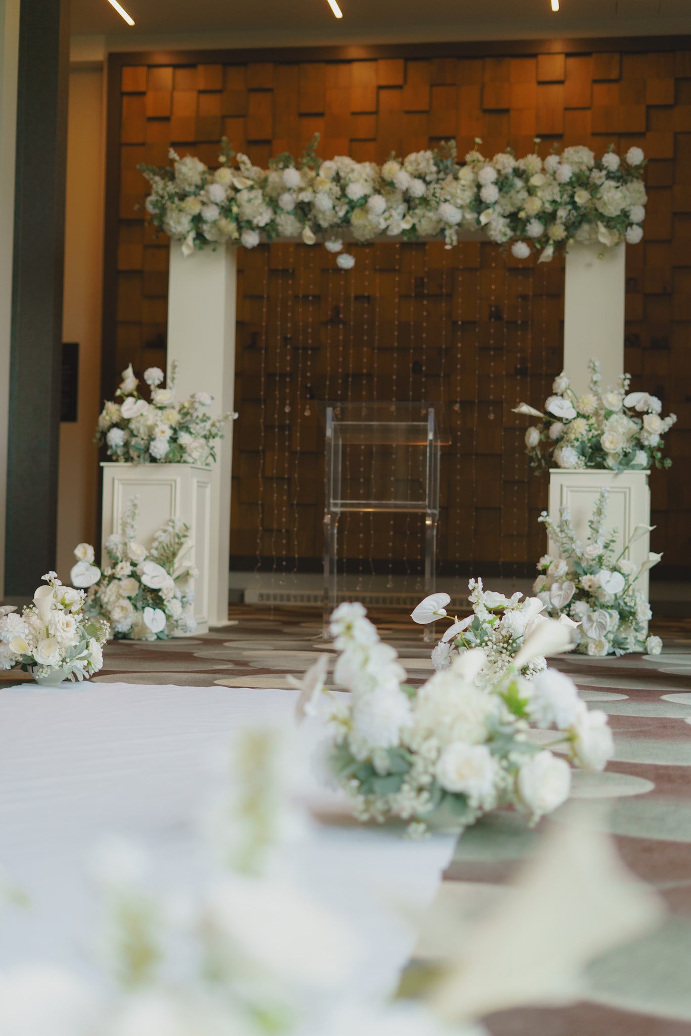 Mariage blanc chic et épuré - Dominic & Julie