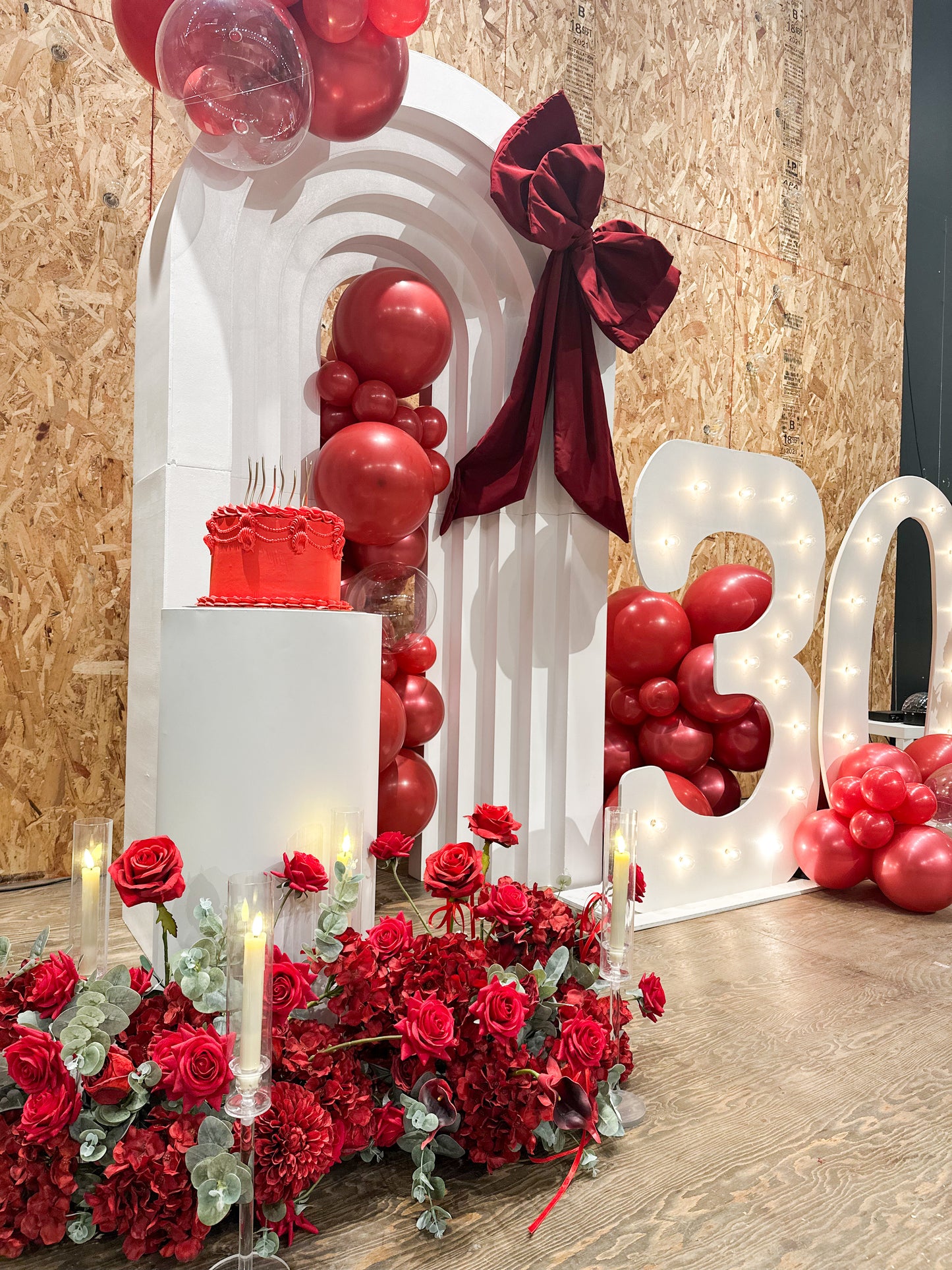 Anniversaire 30 ans Linda - Thème Roses rouges