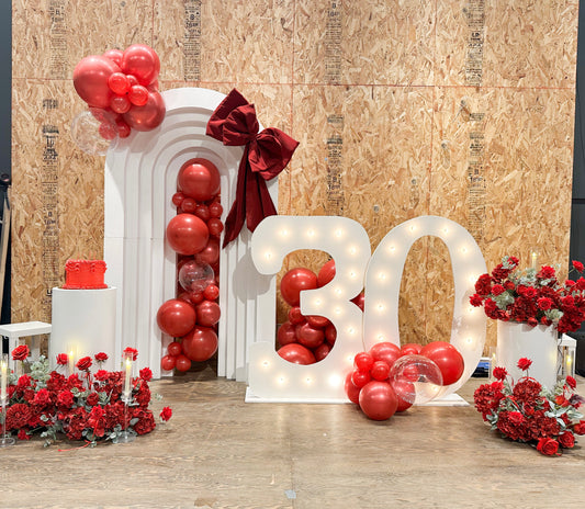 Anniversaire 30 ans Linda - Thème Roses rouges