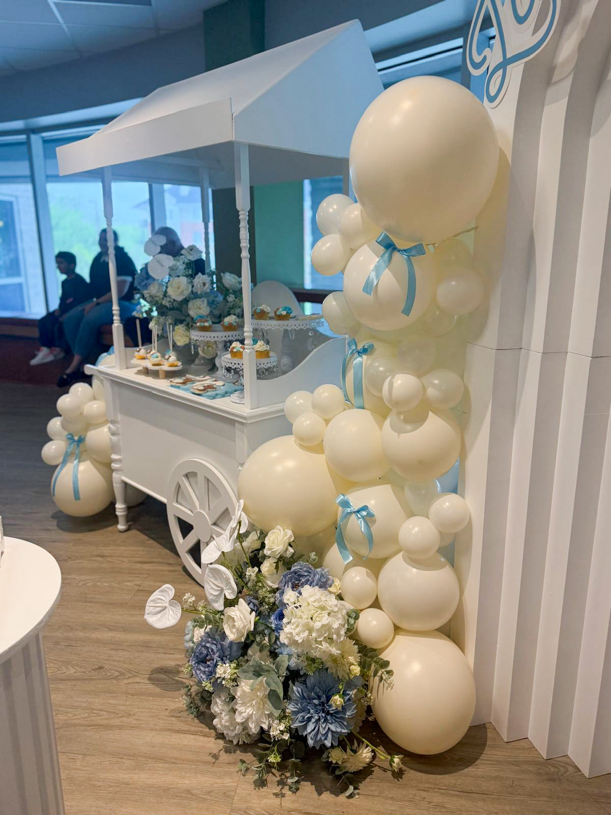 Baby Shower bleu & ivoire – Thème ourson pour Luca